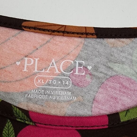 Girls Thanksgiving Fall Autumn Harvest Pumpkins Printed Dress Size XL 14 NEW - Picture 6 of 8